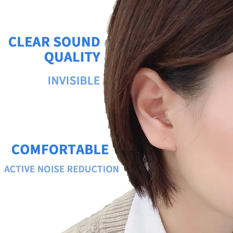 USB-C Rechargeable Mini Hearing Aid: C400 Digital Sound Amplifier